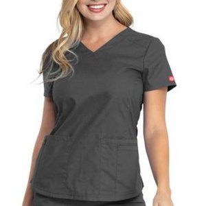 Dark GreyWomen's Scrub Top - Dickies Brand Size xL